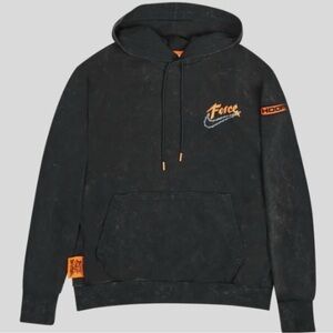 🔥 Nike Force Hoops Narrative Hoodie — Black Acid Wash (Size Large) 🔥